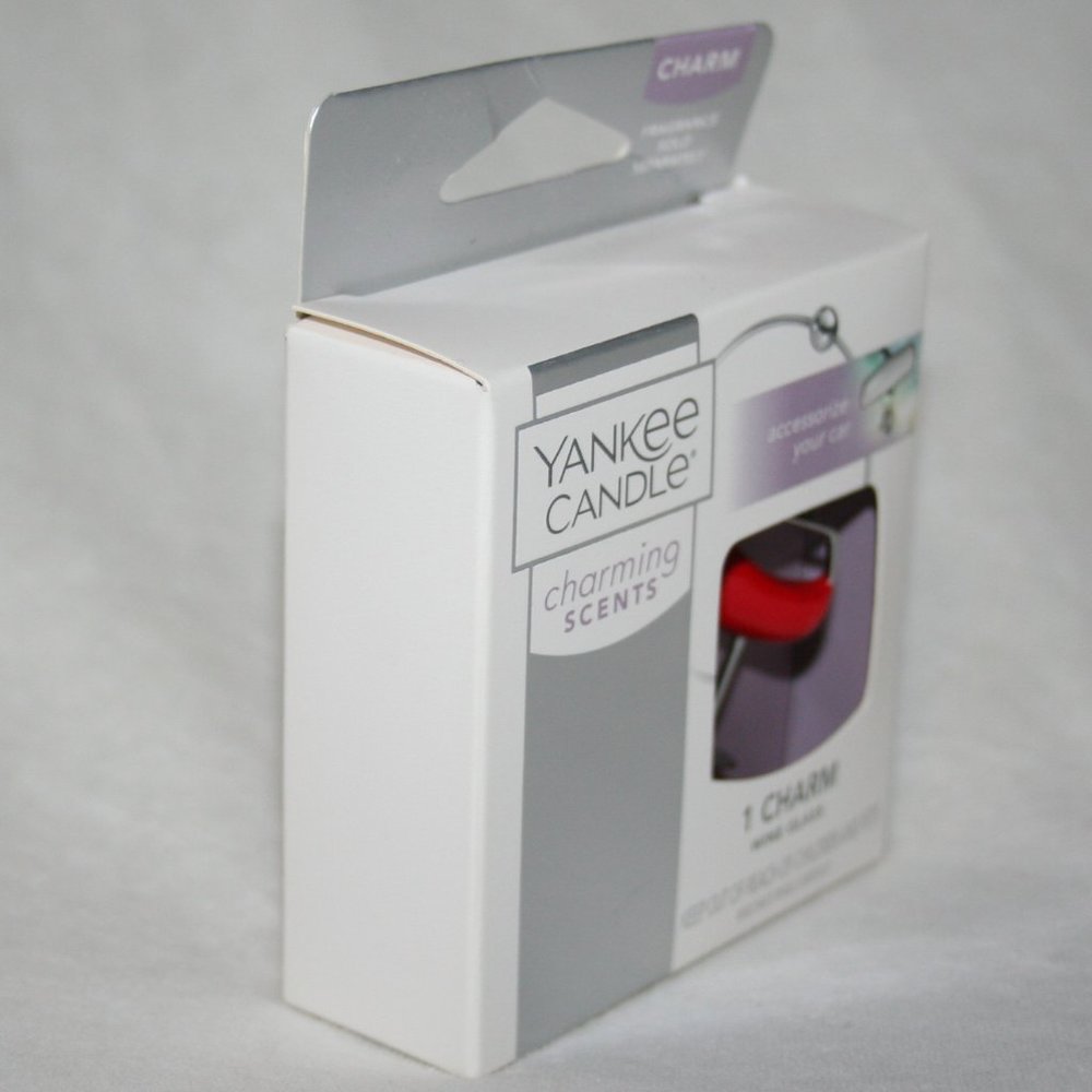 Yankee Candle Wine Glass Charm Charming Scents Car Air Freshener Decor - Picture 5 of 7